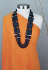 Ya Packed-N-Ya Stacked - Leather  Statement Necklace