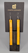 Sticks And Stones - Leather Stick Totem Earring (M)