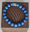 Beaded Bracelet -  Blue Drusy
