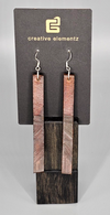 Sticks And Stones - Leather Stick Totem Earring (M)