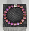 Beaded Bracelet - Purple Drusy Bracelet