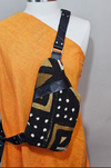 Leather Sling - Mudcloth